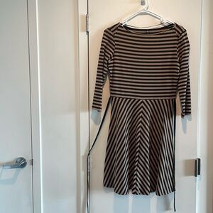Uniqlo striped fit and flare dress; never worn